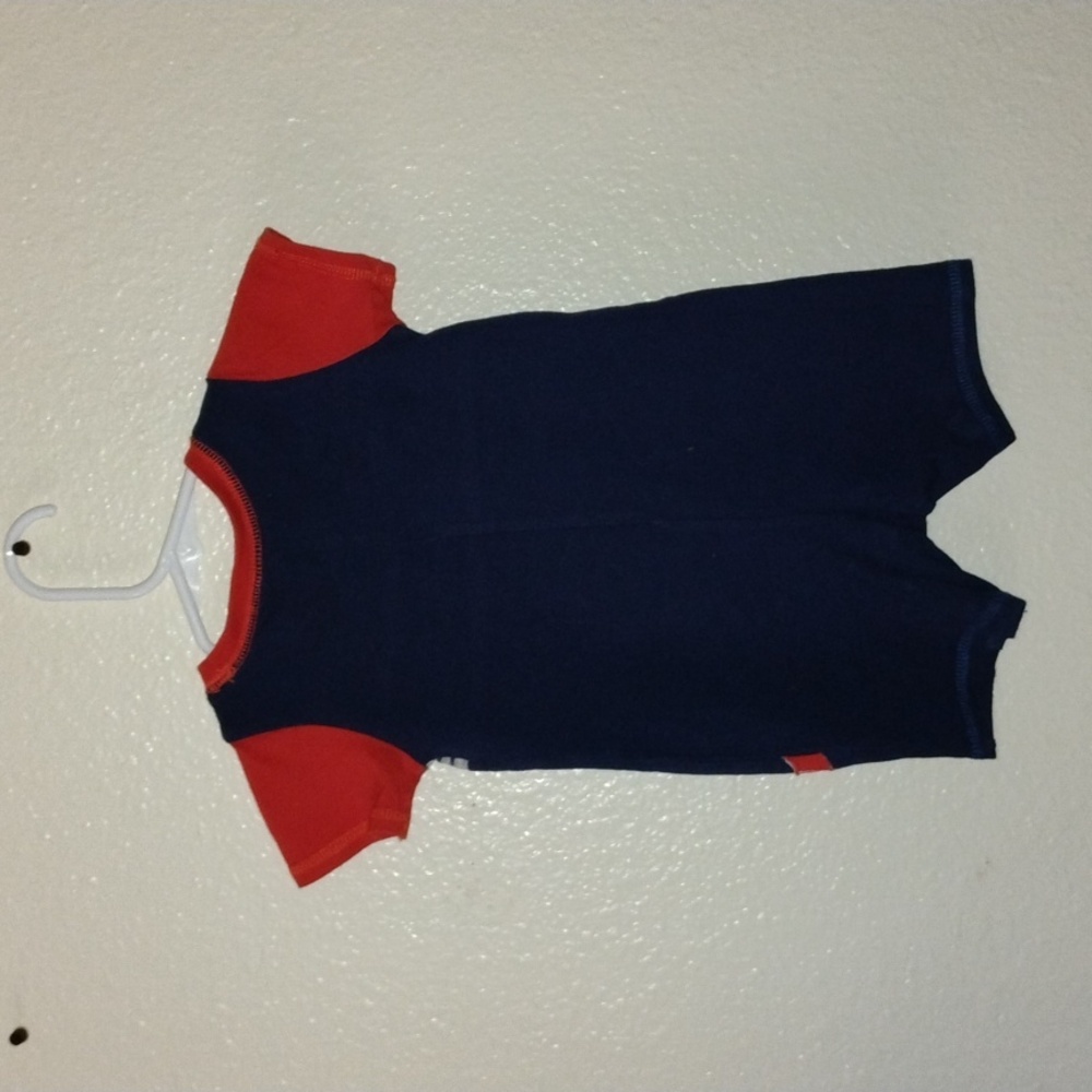Nautical Baby Romper with Anchor Design - Picture 2 of 3